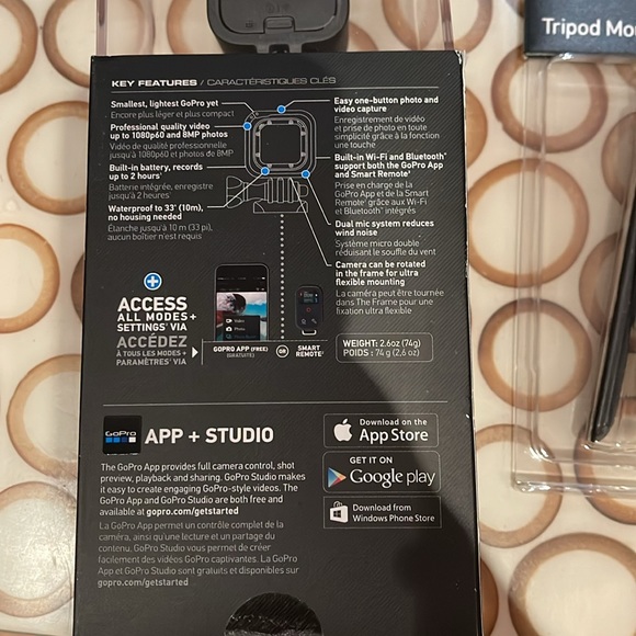 GoPro Hero 4 Session Waterproof with Tripod Mounts - Picture 3 of 9